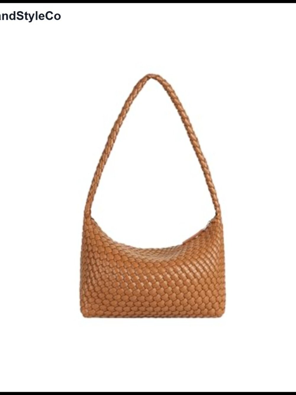 Vegan Leather Woven Tote Bag Slouchy Hobo Shoulder Handbag for Women
